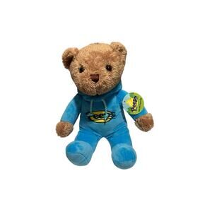 Peeps 11 in Brown Plush Teddy Bear with Blue Hooded Pajama Outfit NWT 2015